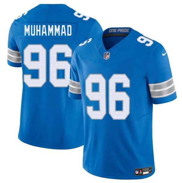 Men & Women & Youth Detroit Lions #96 Al-Quadin Muhammad Blue 2025 F.U.S.E. Vapor Limited Stitched Jersey,We sell and wholesale Men & Women & Youth Detroit Lions #96 Al-Quadin Muhammad Blue 2025 F.U.S.E. Vapor Limited Stitched Jersey on line form chian!